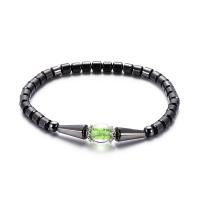 Hematite Anklet, with Acrylic, Unisex, green  Approx 8.41 Inch 