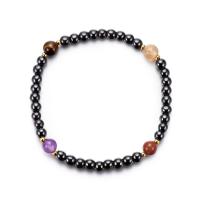 Hematite Anklet, with Acrylic, Unisex, multi-colored, 8mm,6mm Approx 8.66 Inch 
