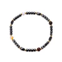 Hematite Anklet, with Acrylic, Unisex, multi-colored 6mm Approx 8.66 Inch 
