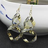 Zinc Alloy Drop Earring, plated, for woman & frosted 