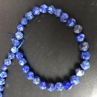 Blue Speckle Stone Beads, polished, DIY & faceted, blue, 8mm Approx 15 Inch, Approx 