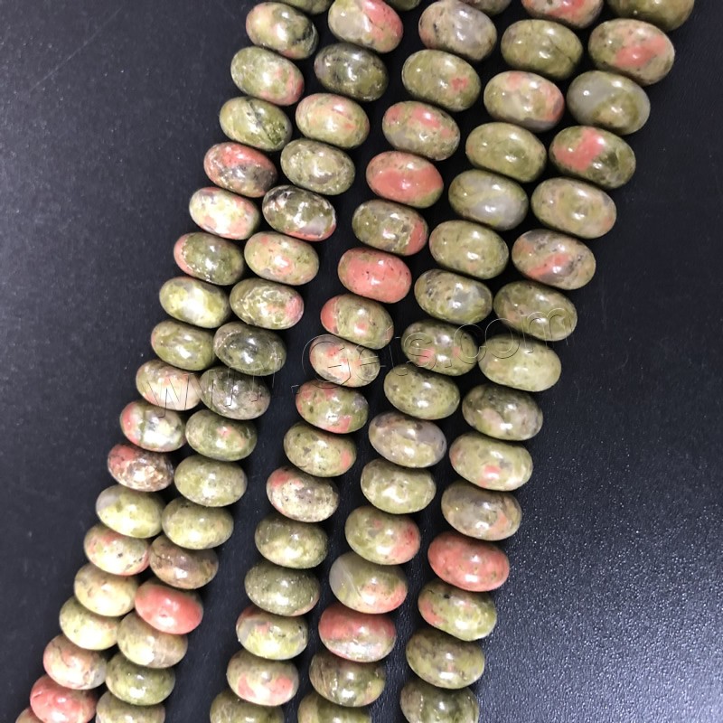 Unakit Perlen, Unakite, poliert, DIY & verschiedene Größen vorhanden, Länge:ca. 15 ZollInch, verkauft von Strang