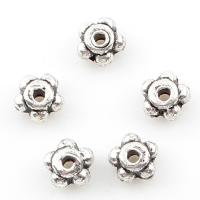 Perles intercalaires en alliage de zinc, fleur, Placage, plus de couleurs à choisir Environ 1mm, Environ Vendu par sac