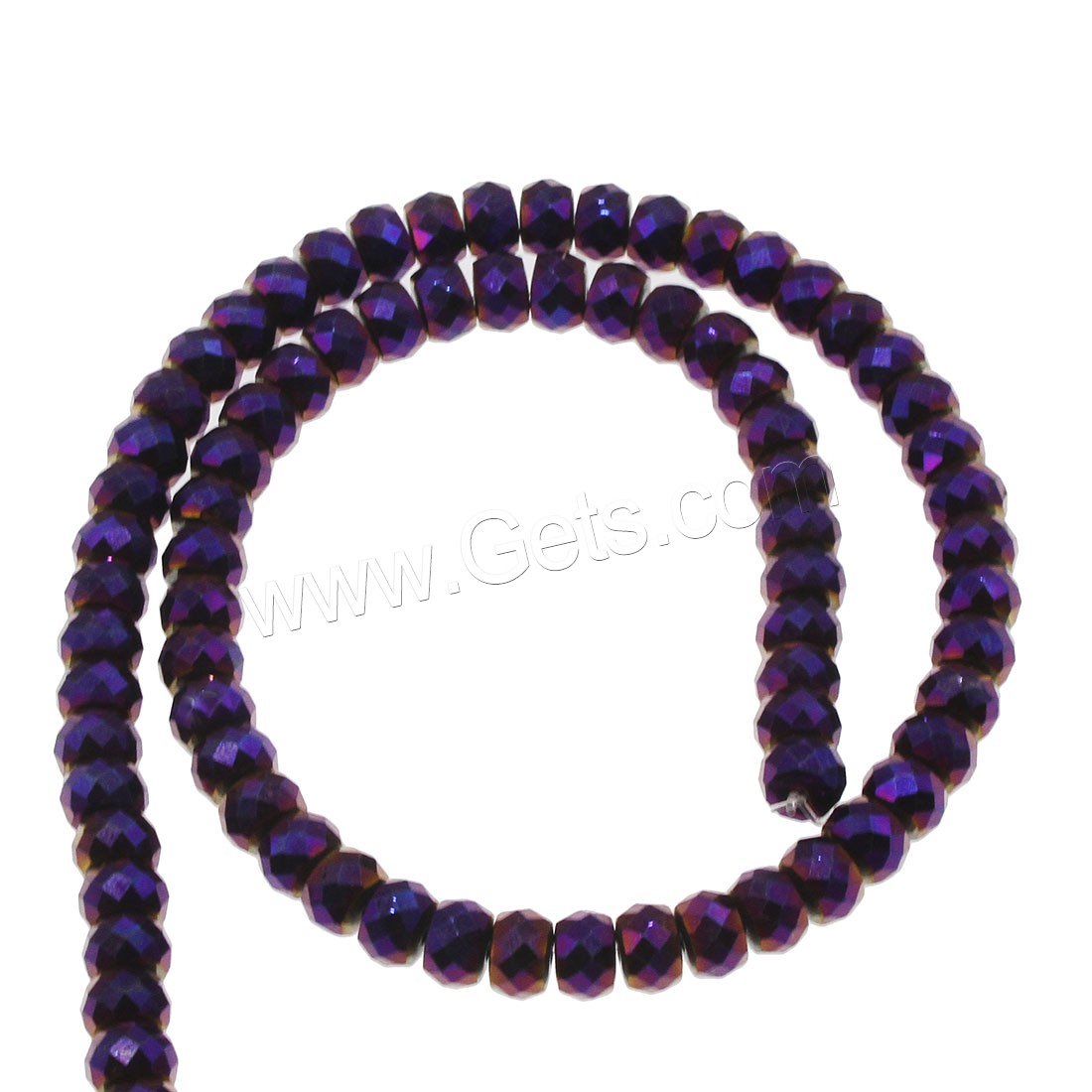 Las Perlas De Hematites Sin Magnético, Hematita no magnética, Redondo aplanado, chapado, diverso tamaño para la opción, más colores para la opción, aproximado 100PCs/Sarta, Vendido por Sarta