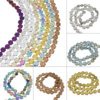 Perles hématite non-magnétique, hématite non magnétique, Plat rond, Placage, DIY, plus de couleurs à choisir, 9*3mm Environ 1mm, Environ Vendu par brin