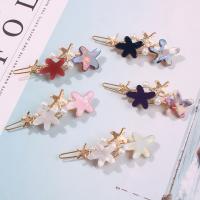Hair Clip, Zinc Alloy, with Plastic Pearl & Acrylic, for woman 