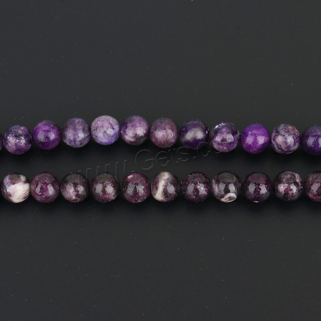 Natural Lepidolite Beads, Round, different size for choice, purple, Length:Approx 15.56 Inch, Sold By Strand