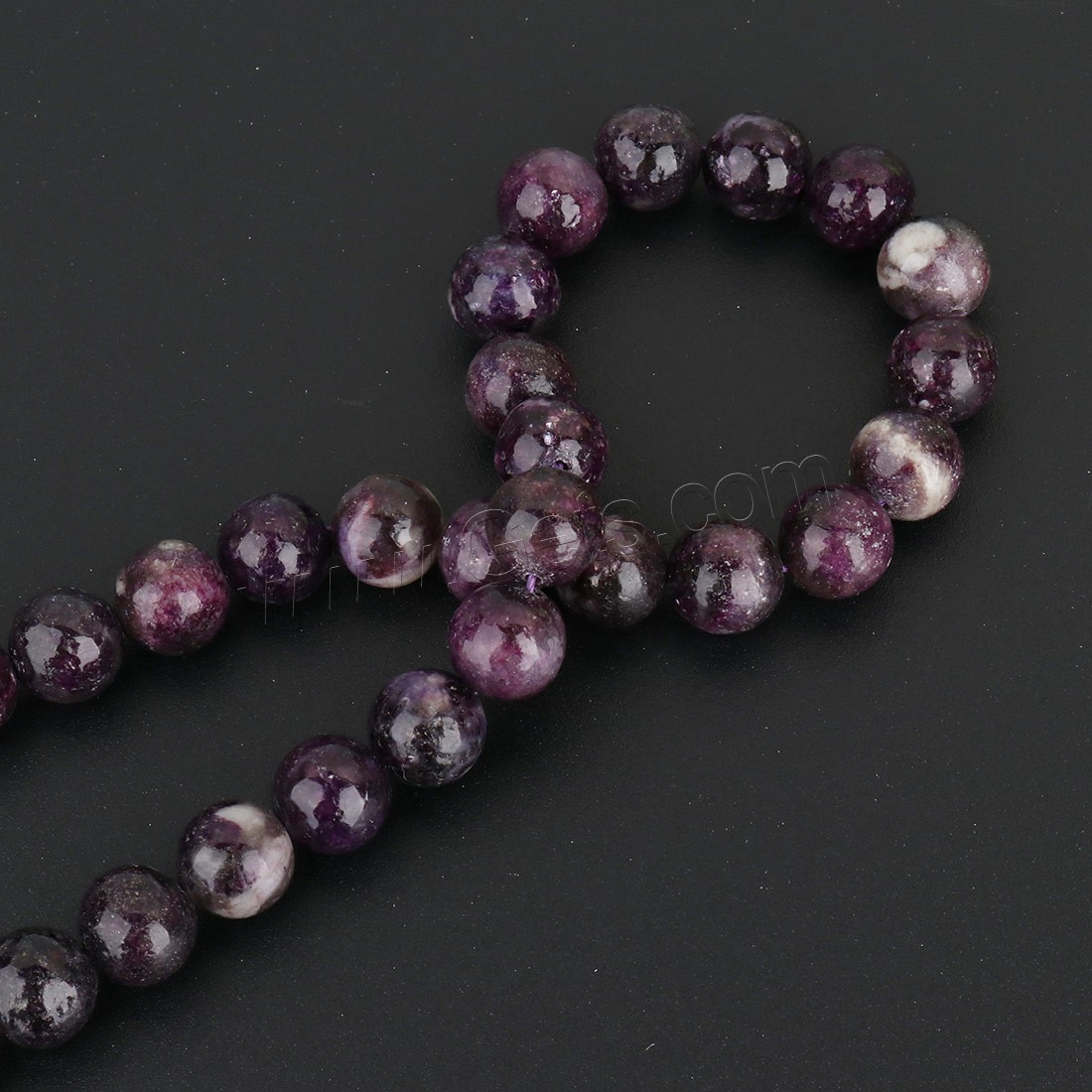 Natural Lepidolite Beads, Round, different size for choice, purple, Length:Approx 15.56 Inch, Sold By Strand