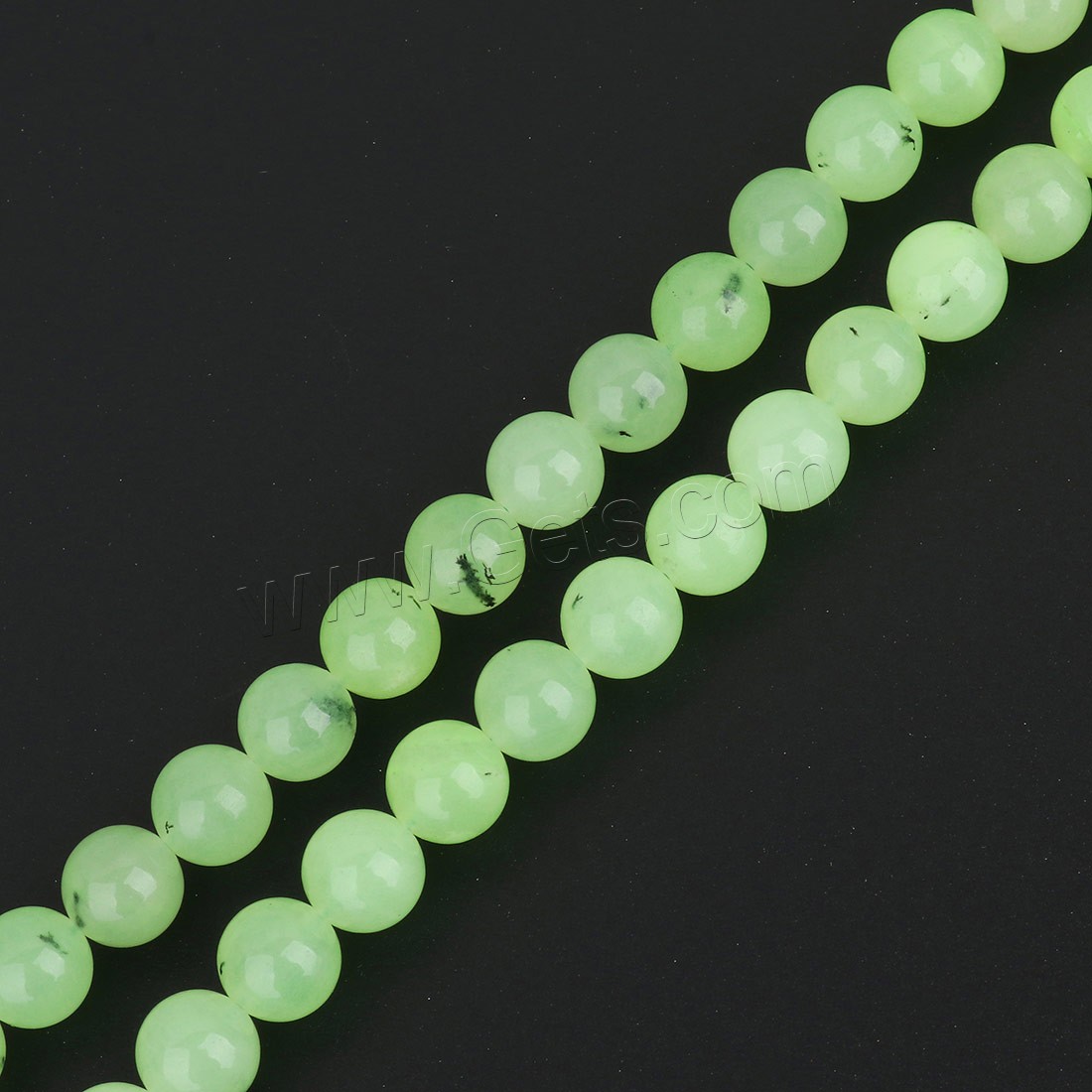 Prehnite Beads, Synthetic Prehnite, Round, different size for choice, grass green, Length:Approx 15.5 Inch, Sold By Strand