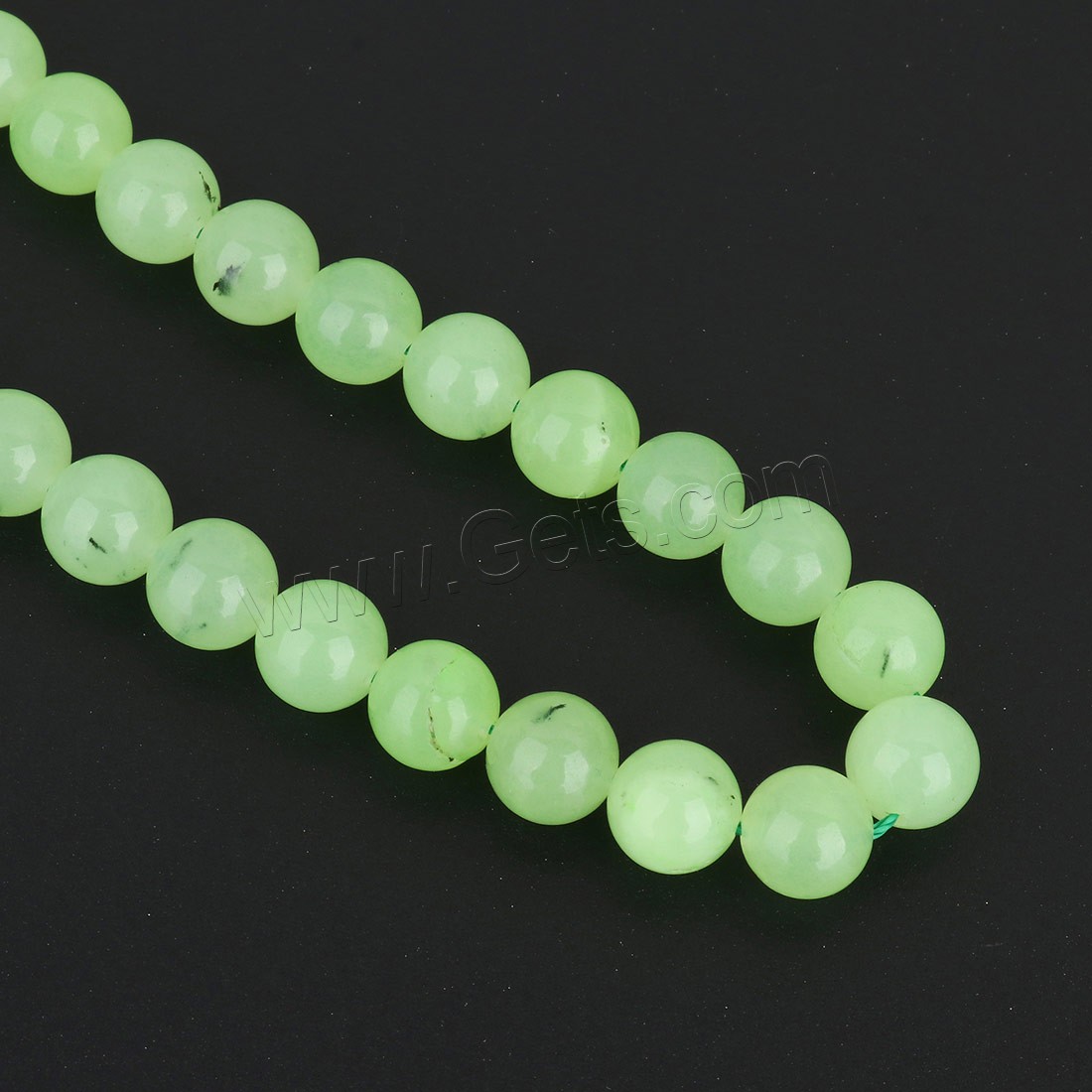 Prehnite Beads, Synthetic Prehnite, Round, different size for choice, grass green, Length:Approx 15.5 Inch, Sold By Strand