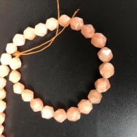 Teint perles de marbre, marbre teint, poli, DIY & facettes, orange clair, 8mm Environ 15 pouce, Environ Vendu par brin