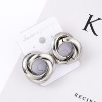 Zinc Alloy Stud Earring, stainless steel post pin, plated, for woman 28mm 