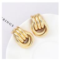 Zinc Alloy Stud Earring, stainless steel post pin, plated, for woman 31mm 