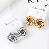 Zinc Alloy Stud Earring, stainless steel post pin, plated, for woman 23mm 
