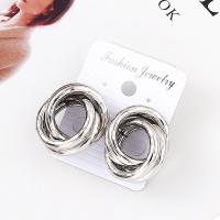 Zinc Alloy Stud Earring, stainless steel post pin, plated, for woman 30mm 