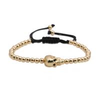 Brass Woven Ball Bracelets, plated, Unisex & adjustable 160-210mm 