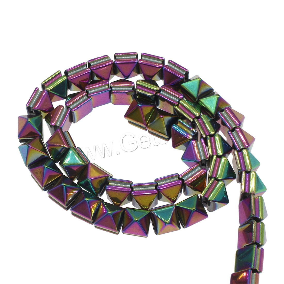 Non Magnetic Hematite Beads, plated, different size for choice, more colors for choice, Hole:Approx 1mm, Sold By Strand