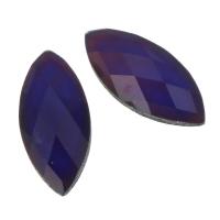 Synthetic Glass Cabochon, fashion jewelry & faceted, blue 