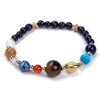 Natural Stone Bracelet, gold color plated, Unisex & anti-fatigue 6mm Approx 7.49 Inch 