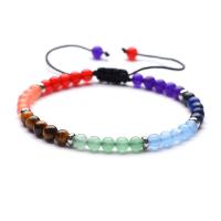 Gemstone Bracelets, plated, Unisex & adjustable, multi-colored .4 Inch 