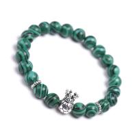 Gemstone Bracelets, Natural Stone, plated, Unisex .2 Inch 