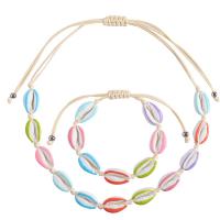 Fashion Zinc Alloy Jewelry Sets, bracelet & necklace, with Nylon Cord, plated, 2 pieces & Unisex 16cm-26cm,26cm-62cm 