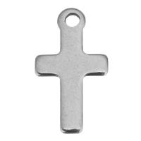 Нержавеющая сталь крест подвески, нержавеющая сталь, Kресты, оригинальный цвет отверстие:Приблизительно 1.5mm, продается PC