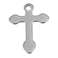 Нержавеющая сталь крест подвески, нержавеющая сталь, Kресты, оригинальный цвет отверстие:Приблизительно 1.5mm, продается PC
