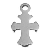 Нержавеющая сталь крест подвески, нержавеющая сталь, Kресты, оригинальный цвет отверстие:Приблизительно 2.5mm, продается PC