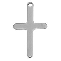 Stainless Steel Cross Pendants, original color Approx 2.5mm 