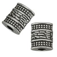 Zinc Alloy Jewelry Beads, blacken, silver color Approx 2.5mm 