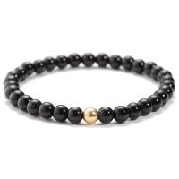 Gemstone Bracelets, with Brass, gold color plated & Unisex & anti-fatigue, 6mm Approx 7.49 Inch 