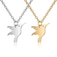 Stainless Steel Jewelry Necklace, with 5cm extender chain, Bird, plated, fashion jewelry & for woman Approx 17.7 Inch 