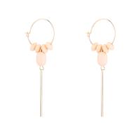 Resin Zinc Alloy Earring, with Resin, plated, for woman 64mm 