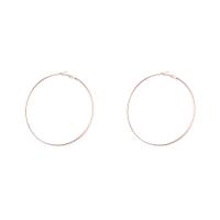 Zinc Alloy Hoop Earring, gold color plated, fashion jewelry & for woman, 45*4mm 