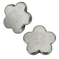 Zinc Alloy Flower Beads, silver color Approx 1.5mm 