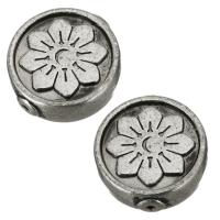 Zinc Alloy Jewelry Beads, Flat Round, silver color Approx 1.5mm 