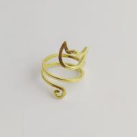 Zinc Alloy Open Finger Ring, Cat, plated, fashion jewelry & for woman 