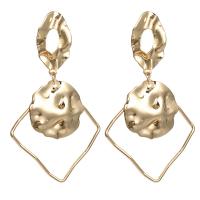 Zinc Alloy Drop Earring, Geometrical Pattern, plated, for woman & hollow 