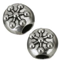Zinc Alloy Large Hole Beads, silver color Approx 4mm 