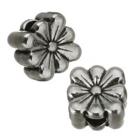Zinc Alloy Flower Beads, silver color Approx 2.5mm 