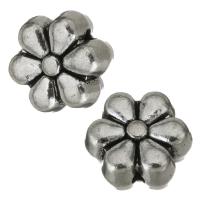 Бусины из цинкового сплава в форме цветка, цинковый сплав, Форма цветка, эмаль, серебряный отверстие:Приблизительно 1mm, продается PC
