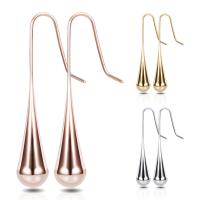 Titanium Steel Drop Earring, plated, fashion jewelry & for woman 