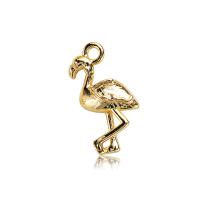 Латунные Подвески в форме животного, Латунь, Птица, плакированный настоящим золотом, DIY, 15mm, отверстие:Приблизительно 2mm, продается PC
