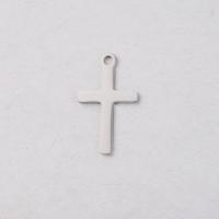 Stainless Steel Cross Pendants, plated, DIY 12*20mm Approx 1.6mm 