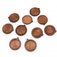 Wood Pendant Setting brown, Internal Diameter 30mm, Inner Approx 30mm 