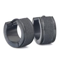 Titanium Steel Huggie Hoop Earring, plated, fashion jewelry & Unisex 9mm, 7mm 