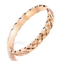 Stainless Steel Bangle, rose gold color plated, fashion jewelry & for woman, 2.7mm, 2.9mm, Inner Approx 