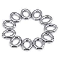 Stainless Steel Linking Ring, plated, DIY, silver color 