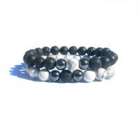 Gemstone Bracelets, plated & Unisex .2 Inch 